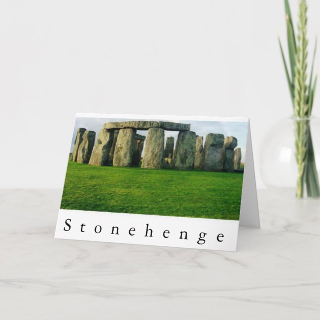 Stonehenge an Dämmerung II Karte (Vorderseite)