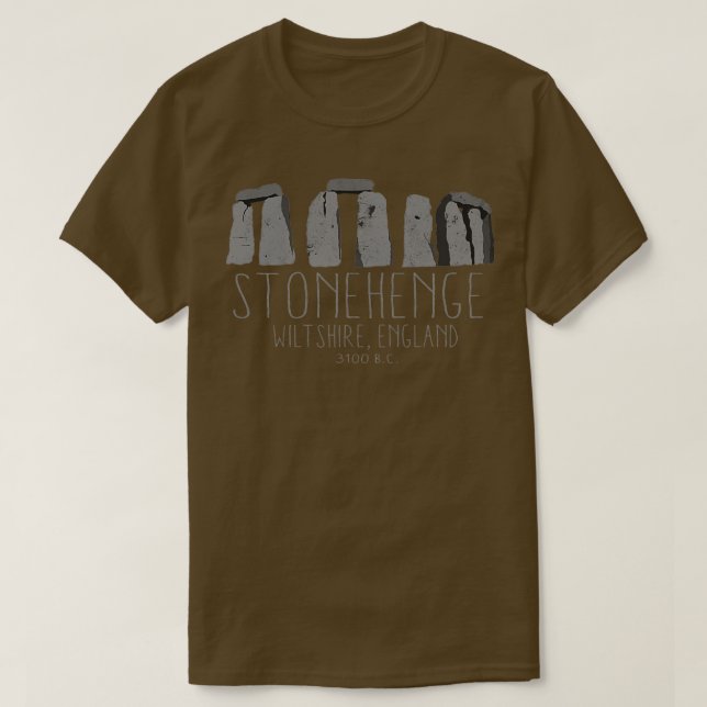 Stonehenge Ancient Britain Archaeology History Des T-Shirt (Design vorne)