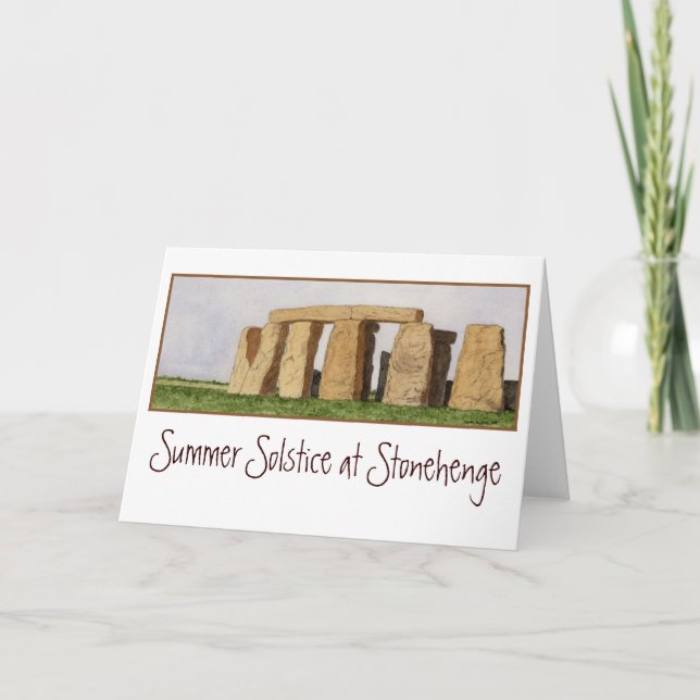 Stonehenge Anmerkungs-Karte Karte (Vorderseite)