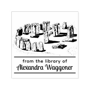 Stonehenge "Aus der Bibliothek" Buchname Permastempel