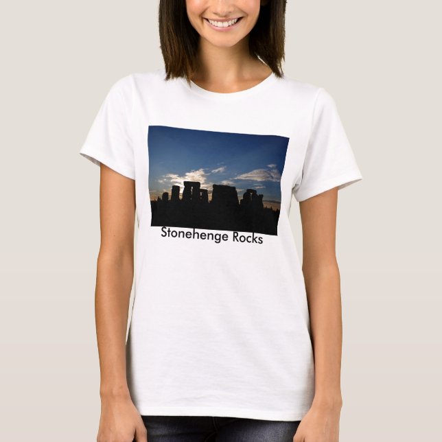 Stonehenge bascule le T-shirt de dames (Devant)