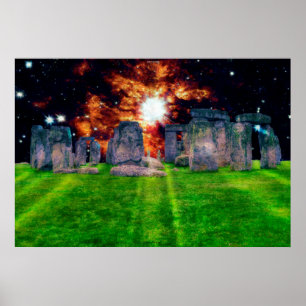 Stonehenge bei Startup Art Poster