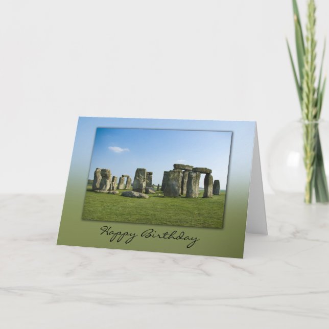 Stonehenge Birthday Card Karte (Vorderseite)