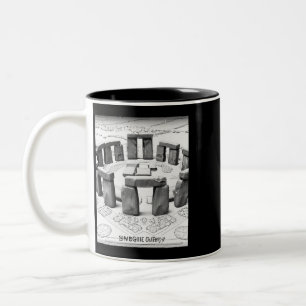Stonehenge Blueprint Alte Megalithstätten Zweifarbige Tasse