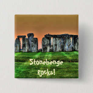 Stonehenge Celtic Stehend Stones in Großbritannien Button