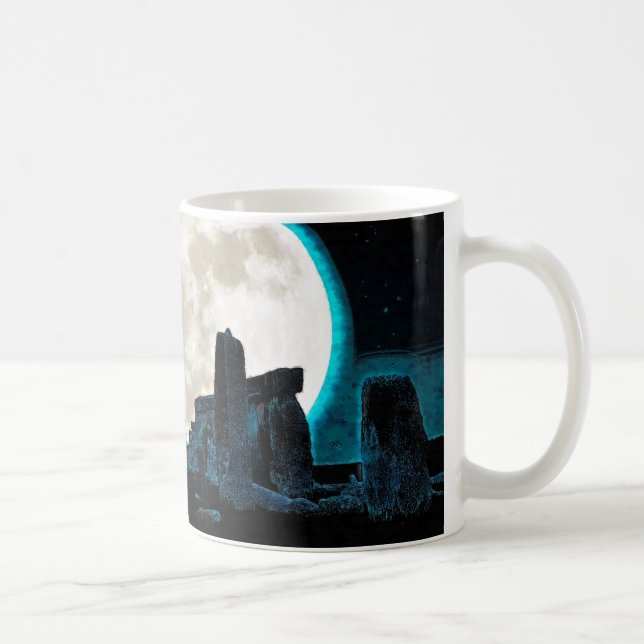 Stonehenge Celtic Stehend Stones in Großbritannien Kaffeetasse (Rechts)