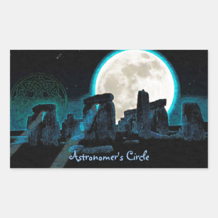 Stonehenge Celtic Stehend Stones in Großbritannien Rechteckiger Aufkleber