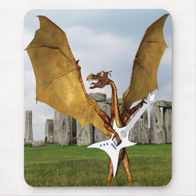 Stonehenge-Drache Mousepad (Vorne)