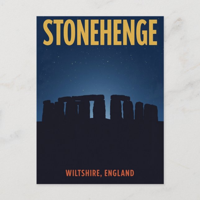 Stonehenge England Landmark Postkarte (Vorderseite)