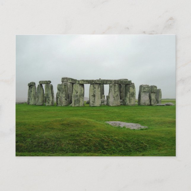 StoneHenge England PreHistoric Monument Wonders Postkarte (Vorderseite)