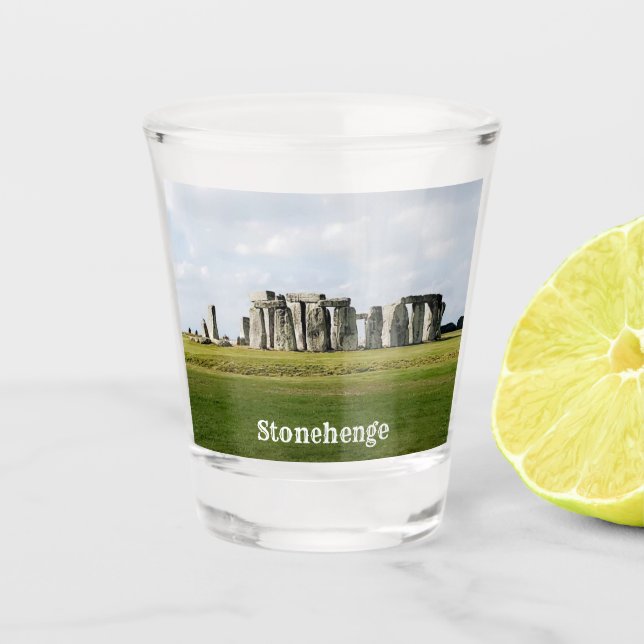 Stonehenge England Souvenir Shot Glass Schnapsglas (Vorderseite)
