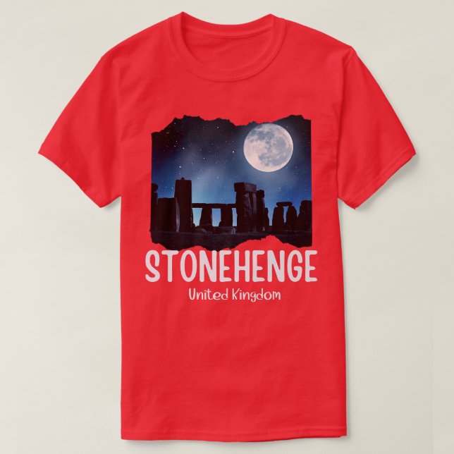 Stonehenge England SouvenirStonehenge at Night1018 T-Shirt (Design vorne)