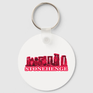 Stonehenge Magenta transformiert das MUSEUM Zazzle Schlüsselanhänger