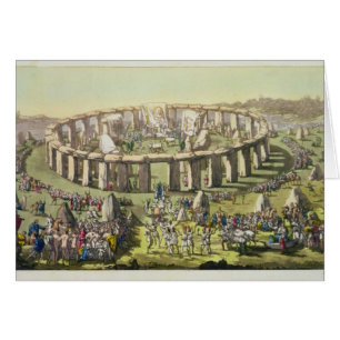Stonehenge oder ein Kreistempel der Druiden, pl