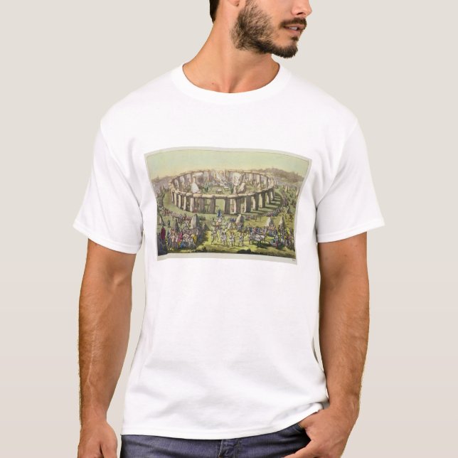 Stonehenge oder ein Kreistempel der Druiden, pl T-Shirt (Vorderseite)