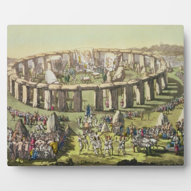 Stonehenge oder ein Zirkulatempel der Druiden, ln Fotoplatte (Vorderseite)