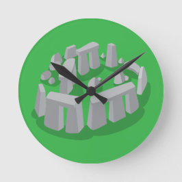 Stonehenge of England Runde Wanduhr