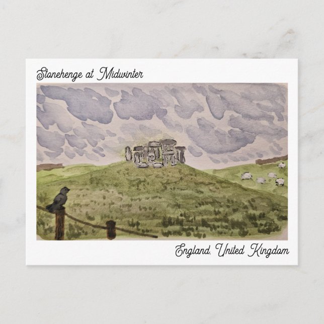 Stonehenge Postcard Postkarte (Vorderseite)