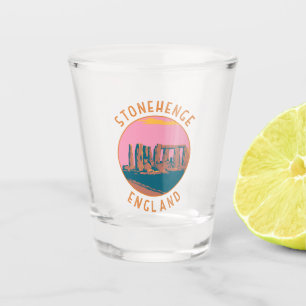 Stonehenge Retro Distressed Circle Schnapsglas