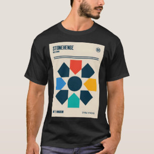 Stonehenge Retro-Reise-Kunst T-Shirt