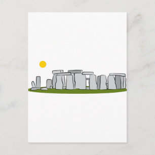 Stonehenge Sehenswürdigkeit Postkarte