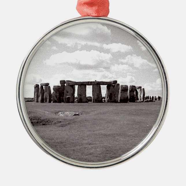 Stonehenge Silbernes Ornament (Vorne)