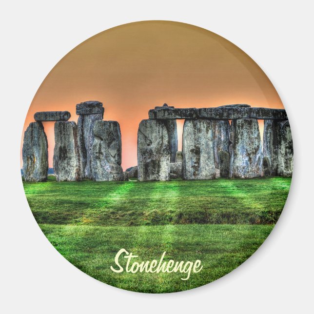 Stonehenge Stehend Stones bei Sonnenuntergang Magnet (Vorne)