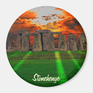 Stonehenge Stehend Stones bei Sonnenuntergang Magnet