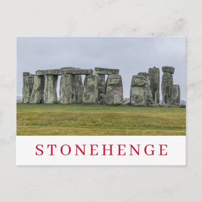 Stonehenge Steinkreisansicht Postkarte (Vorderseite)