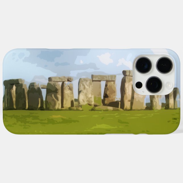 Stonehenge Stone Circle Monument iPhone 16 Pro Max Hülle (Rückseite (Horizontal))