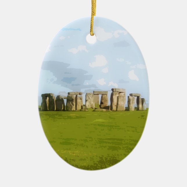 Stonehenge Stone Circle Monument Keramikornament (Vorne)