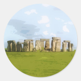 Stonehenge Stone Circle Monument Runder Aufkleber