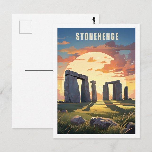 Stonehenge Vereinigtes Königreich Postkarte (Vorne/Hinten)