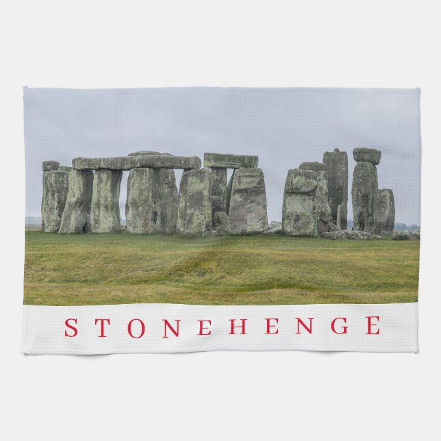 Stonehenge view Teetuch Geschirrtuch (Horizontal)