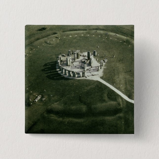 Stonehenge von der Luft Button (Vorderseite)