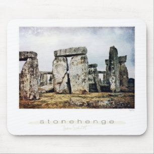 Stonehenge Watercolor Art Mousepad