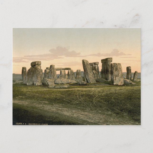 Stonehenge, Wiltshire, England c.1895 Postkarte (Vorderseite)