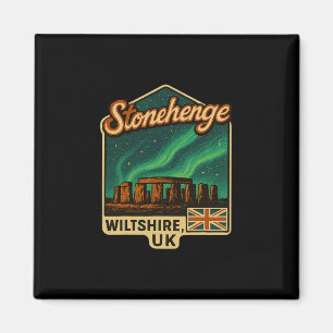 Stonehenge Wiltshire Großbritannien Aurora Boreali Magnet