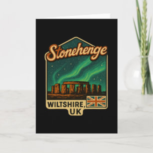 Stonehenge Wiltshire Uk Aurora Borealis Souvenir E Karte