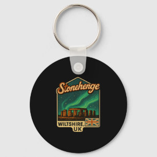 Stonehenge Wiltshire Uk Aurora Borealis Souvenir E Schlüsselanhänger