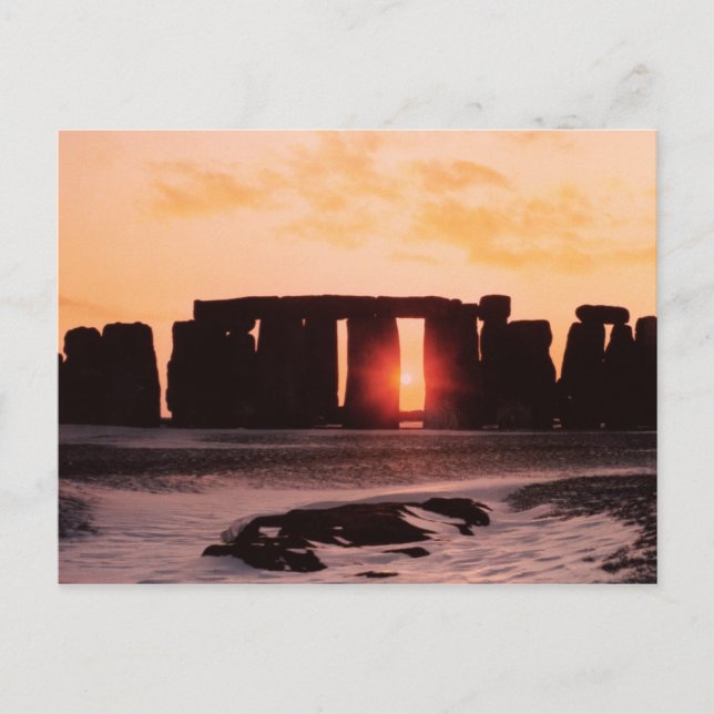 Stonehenge, Wintersolstice Postkarte (Vorderseite)