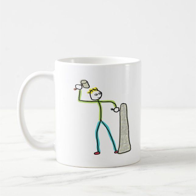 Stonemason Stickman Kaffeetasse (Links)