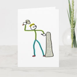 Stonemason Stickman Karte