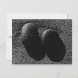 Stones Cool Schwarz/Weiß-Fotografie Postkarte