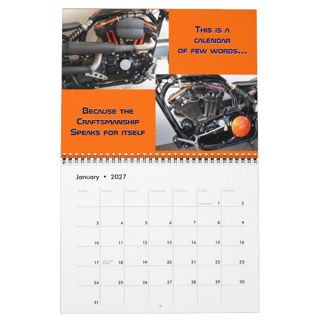 Stones Custom Motorcycle Kalender 2012 (Jan 2027)