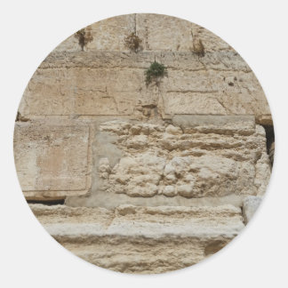 Stones Kotel Western Wall Jerusalem Runder Aufkleber