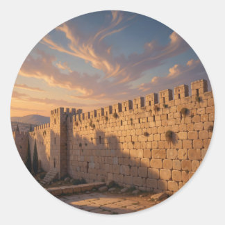 Stones Of Jerusalem – Jerusalem Wandkunst Klassike Runder Aufkleber