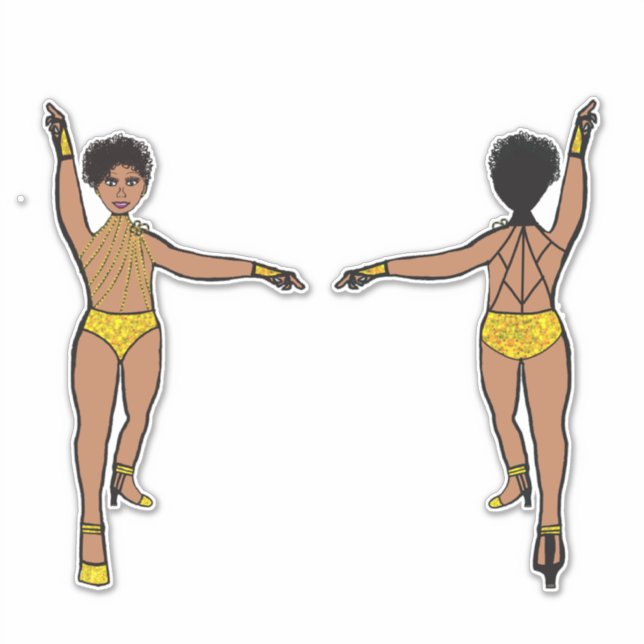 Stones Web Back Yellow #2 Aufkleber (Vorderseite)