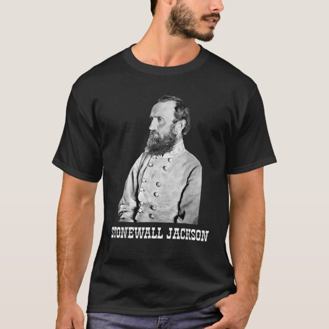 Stonewall Jackson American Zivil War History T-Shirt (Vorderseite)