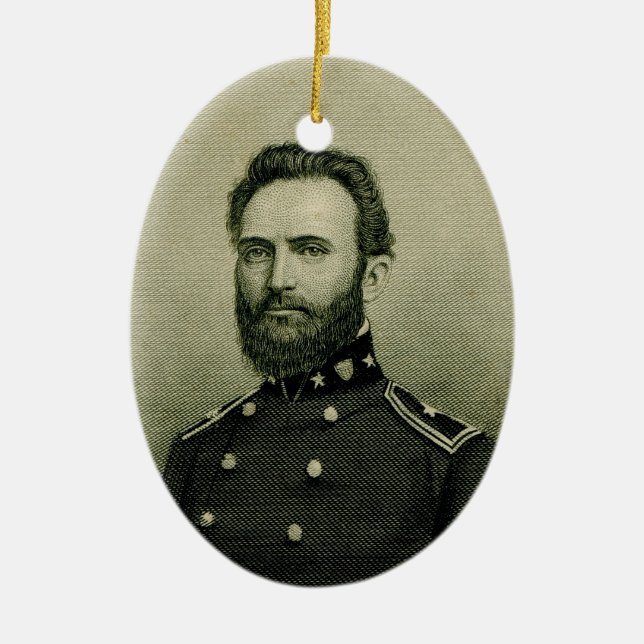 Stonewall Jackson Keramik Ornament (Vorne)